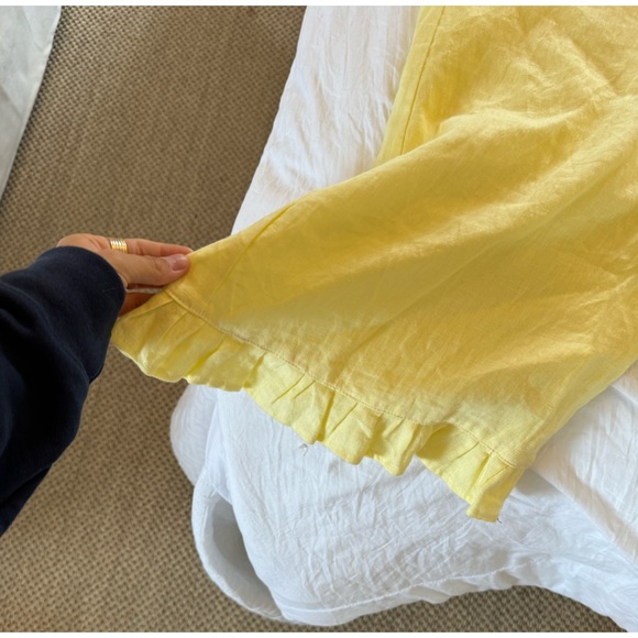 FAITHFULL THE BRAND YELLOW LINEN PANTS! 💛 - Picture 4 of 6